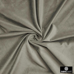 High Quality Plush Velvet Fabric By The Yard / Metre, 54&quot; Velvet Fabric, Fashion Velvet, Soft Curtain Upholstery Velvet - Taupe Velvet