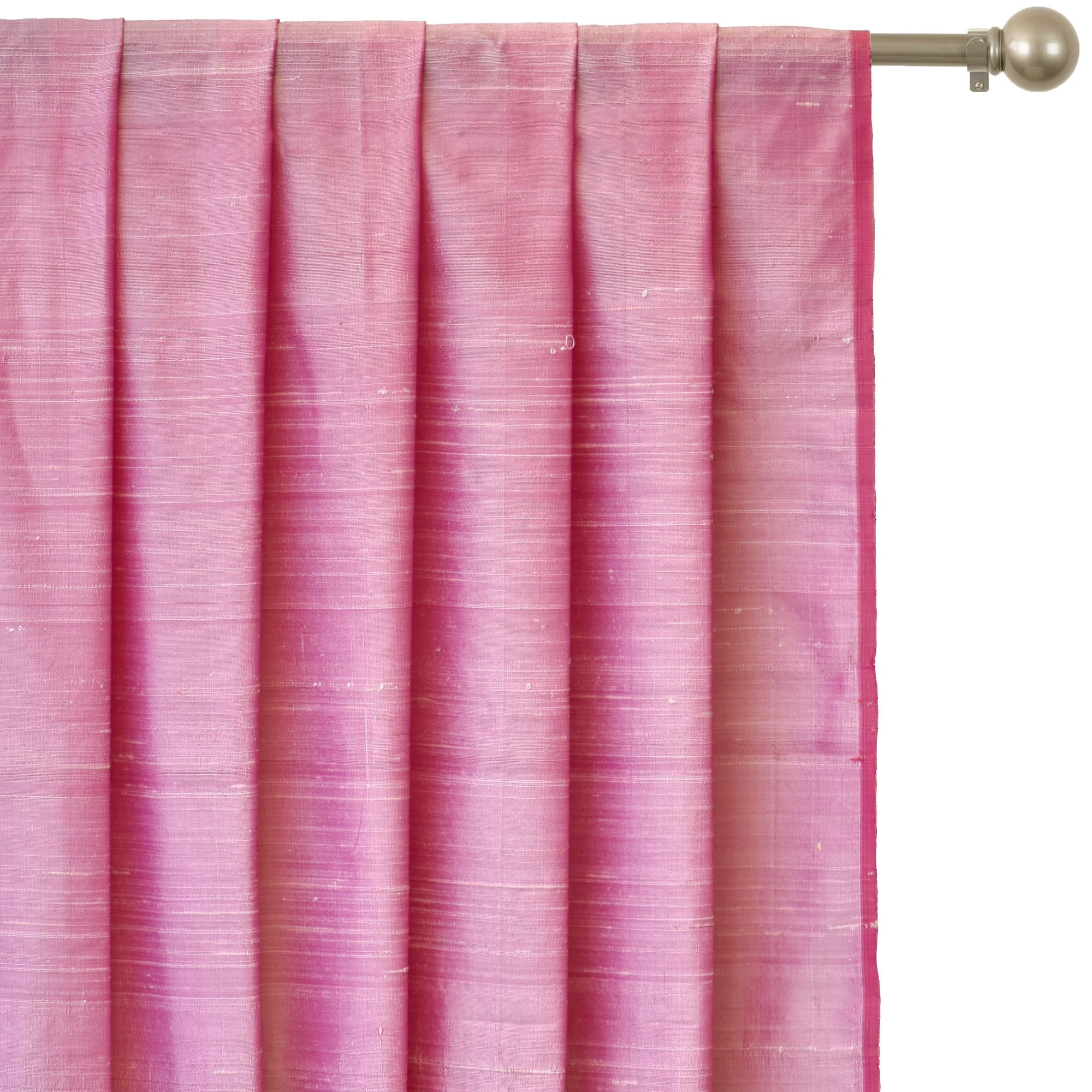 Light Pink Silk Dupioni Curtain Panels Rod Pocket Grommet Etsy