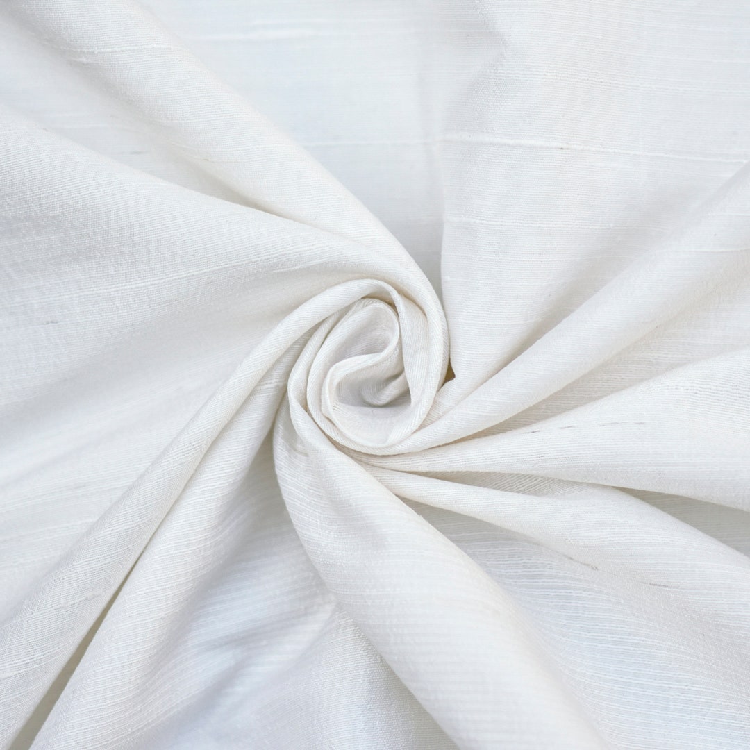 Ivory Silk Fabric by the Yard Silk Fabric Silk Dupioni Etsy