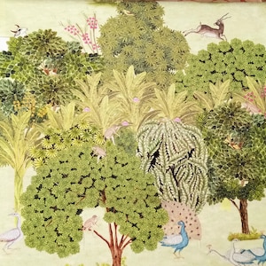 Green Pastures Cotton Fabric By The Yard / Metre, Print Cotton Fabric, Upholstery Fabric, Curtain Fabric, Wholesale Fabric, Sofa Upholstery