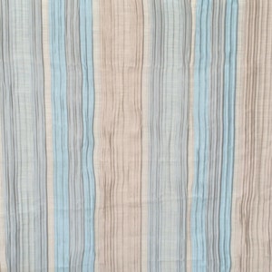 Gordijnstof met blauwe en champagnekleurige strepen op maat gesneden / meter, bekledingsgordijnstof, stof voor raambekleding, stoffen bank groothandel