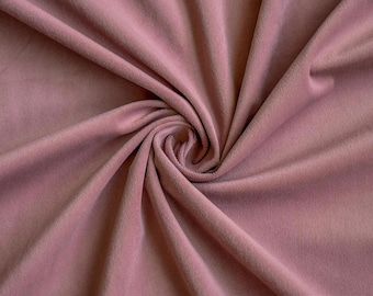 High Quality Plush Velvet Fabric By The Yard / Metre, 54" Velvet Fabric, Fashion Velvet, Soft Curtain Upholstery Velvet - Blush Pink Velvet
