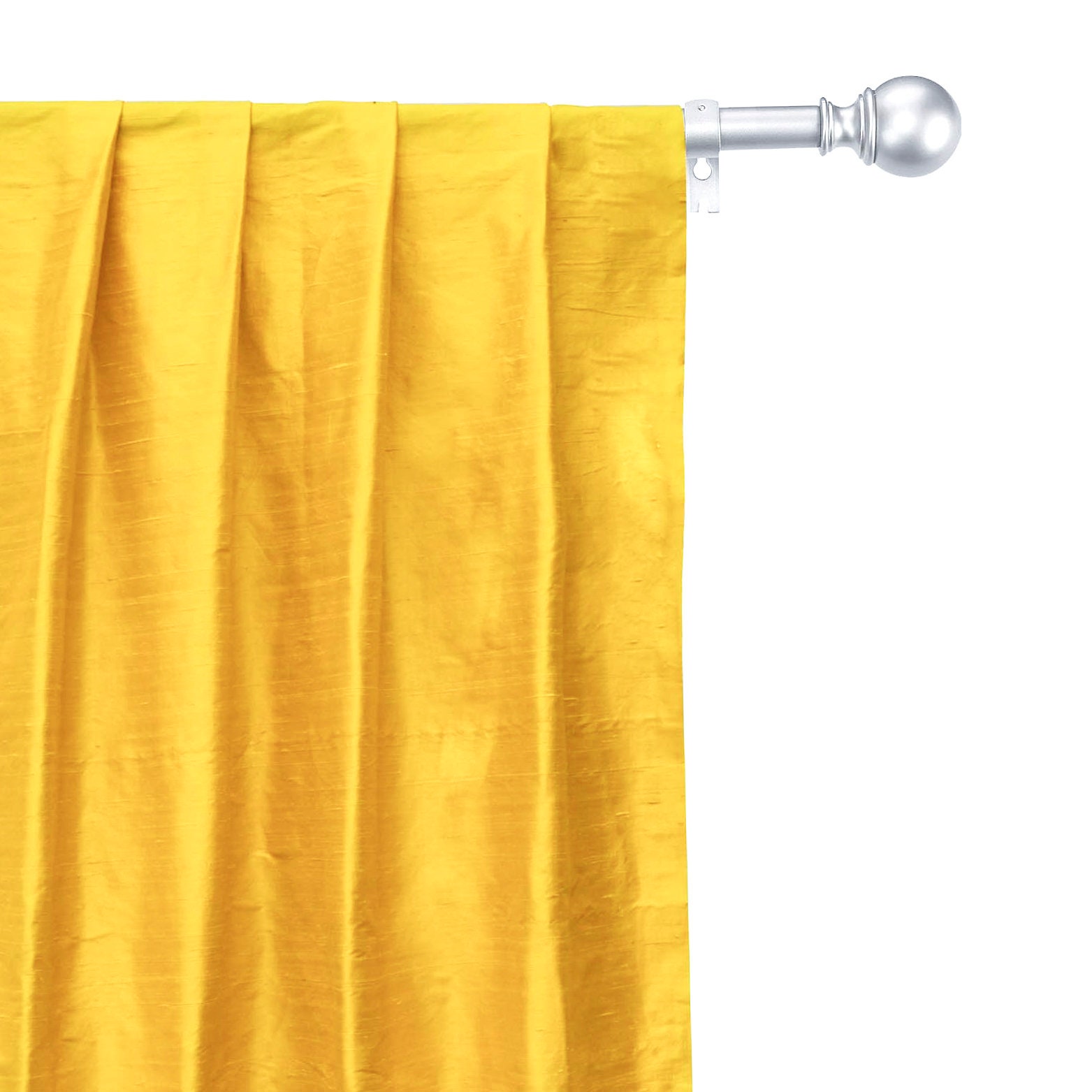 Bright Yellow 100 Pure Silk Fabric By The Yard Pure Silk Etsy