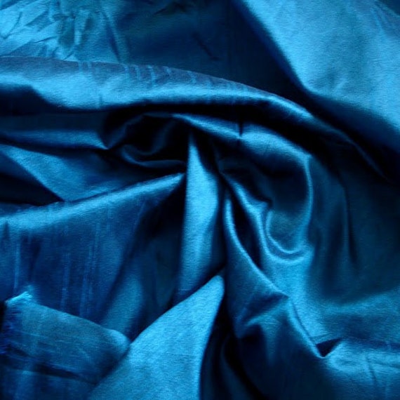 Royal Blue Art Silk Fabric By The Yard Silk Curtain Fabric Etsy