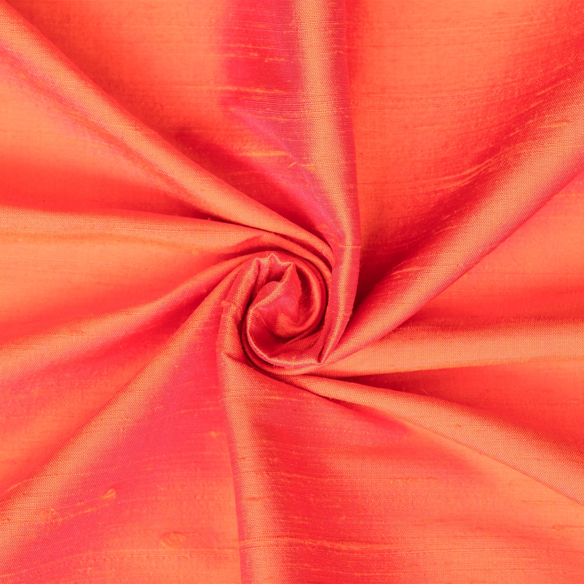 Orange & Pink 100 Pure Silk Fabric by the Yard Pure Silk Etsy UK
