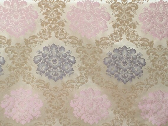 pink floral curtain fabric