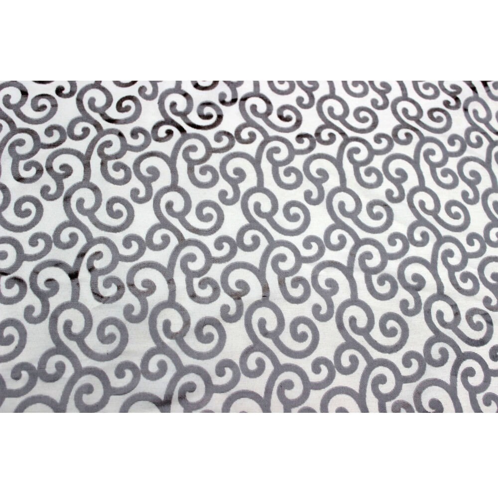 Paloma Grey Scrolls Fabric by the Yard Upholstery Fabric | Etsy