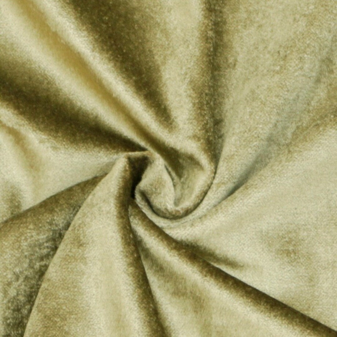 Sage Green Cotton Velvet by the Yard, 54 Inch Wide Velvet, Upholstery