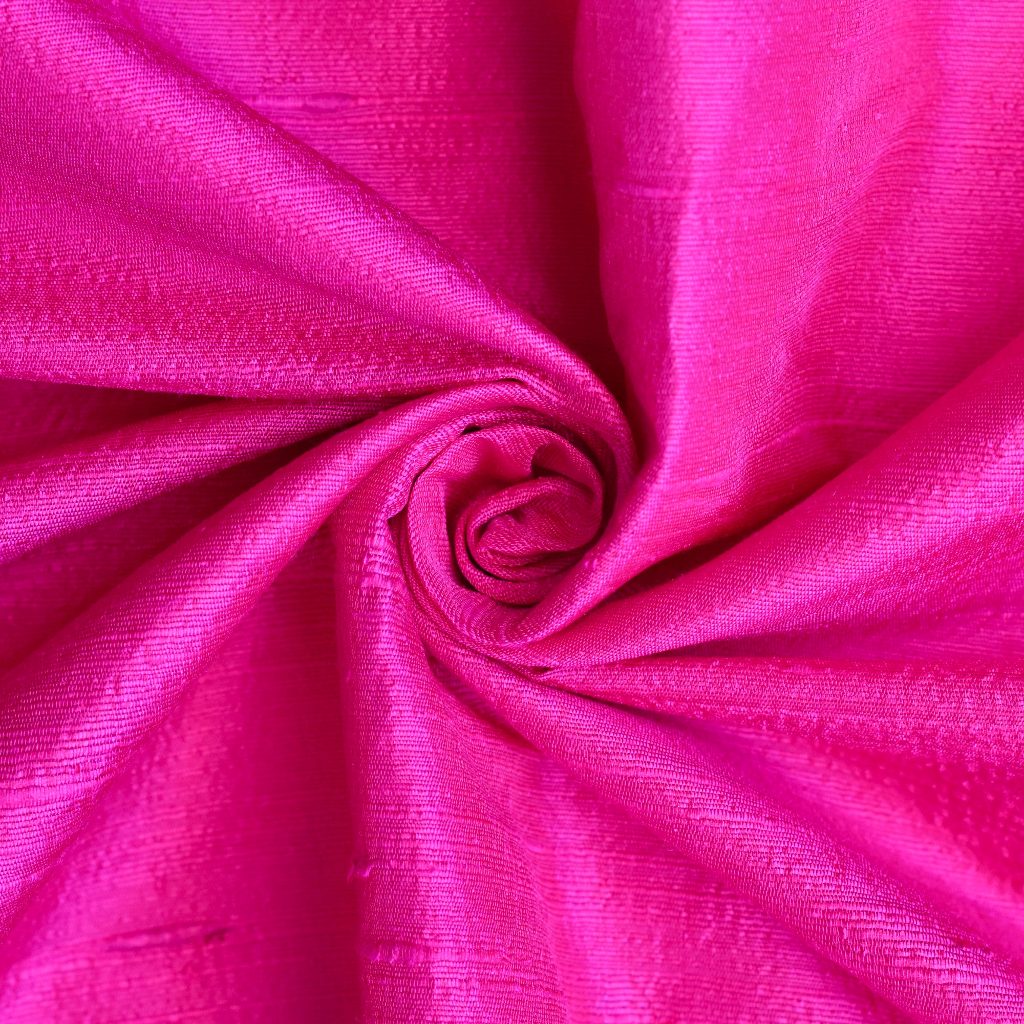 HOT PINK FAUX SILK DUPIONI M WEIGHT FABRIC BRIDESMAID DRESS DRAPE CRAFT CLOTH HOT PINK FAUX SILK DUPIONI M WEIGHT FABRIC BRIDESMAID DRESS DRAPE CRAFT CLOTH