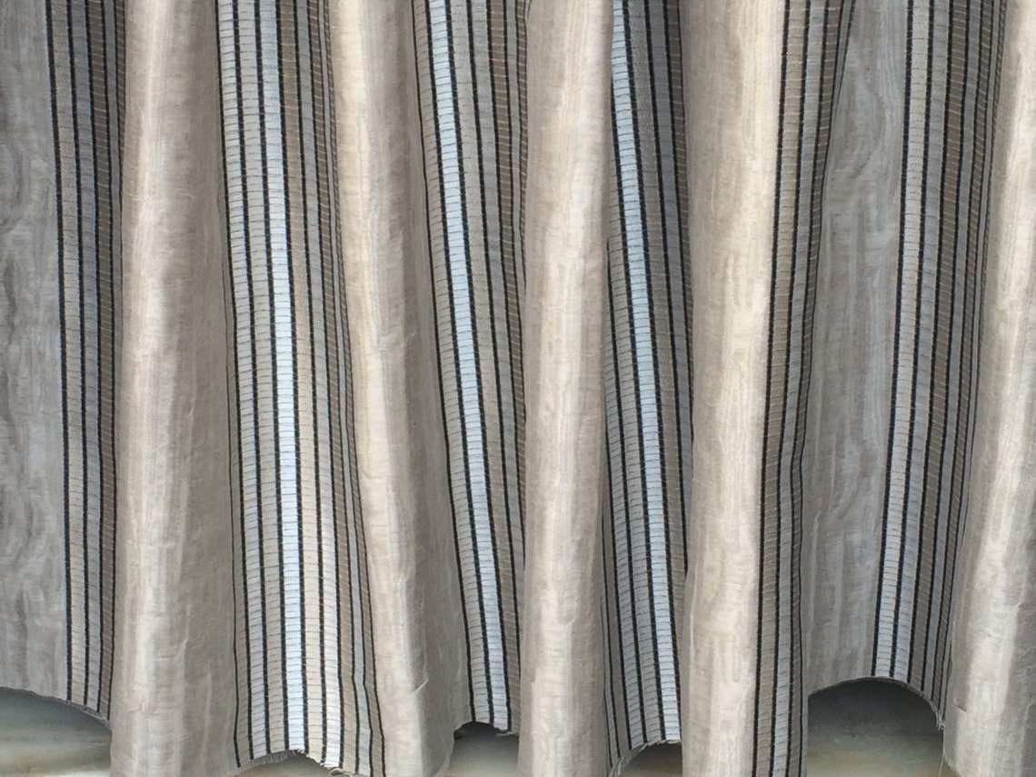Royal Stripes Curtain Fabric by the Yard Upholstery Fabric - Etsy