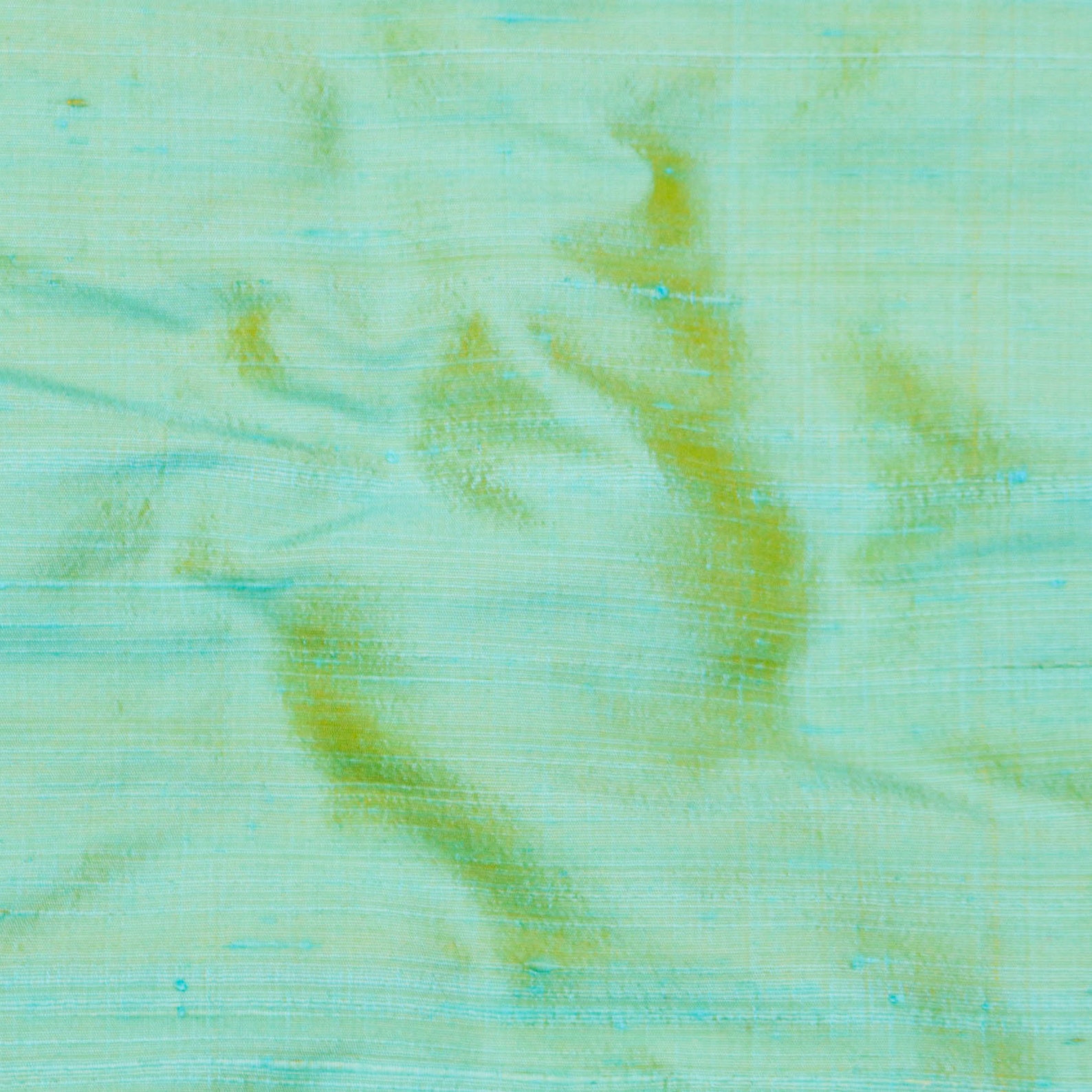 Sea Blue & Gold Silk Fabric by the Yard Silk Fabric Silk Etsy