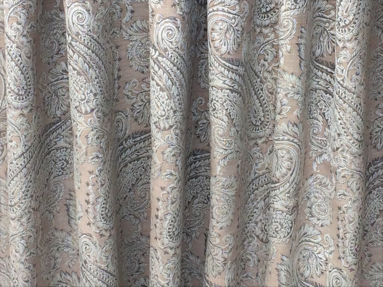 Traditional Paisleys Curtain Fabric by the Yard Upholstery Etsy