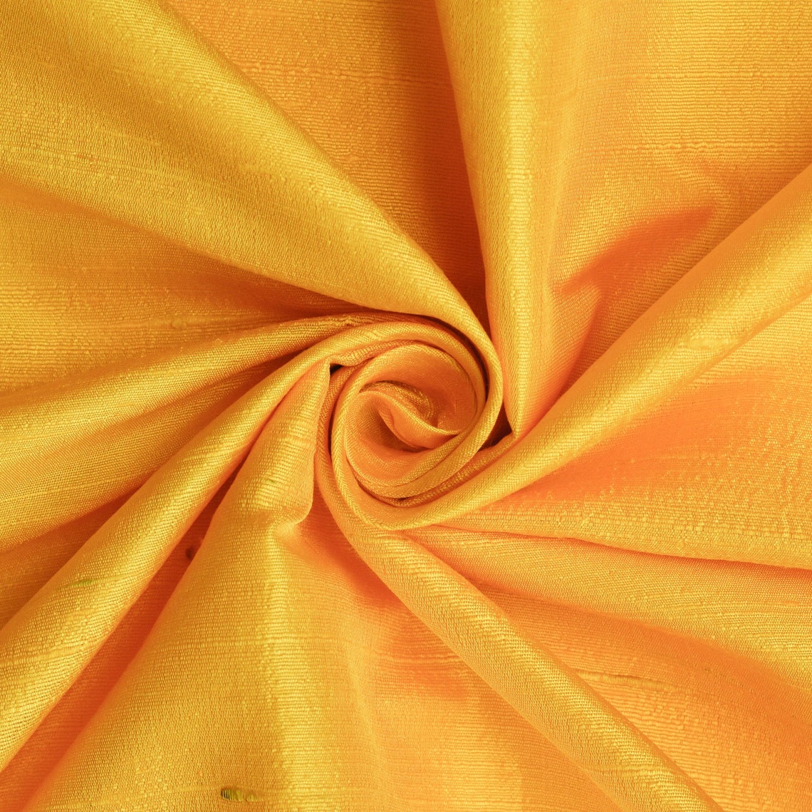 Bright Saffron Yellow Silk Fabric By The Yard Silk Fabric Etsy
