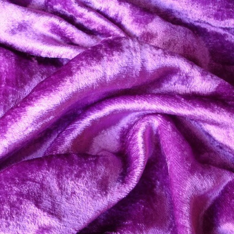 WHOLESALE OFFER 10/% OFF 6 Yards Violet Velvet Fabric