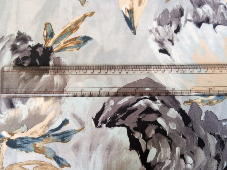 Drapery Fabric,Curtain Fabric,Sofa Reupholstery Fabric Grey Roses Printed Velvet Upholstery Fabric By The Yard Floral Curtain Fabric,NCSW