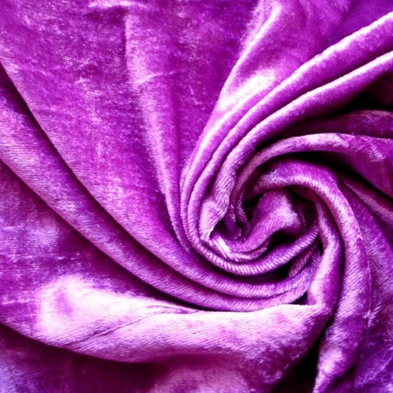 WHOLESALE OFFER 10/% OFF 6 Yards Violet Velvet Fabric
