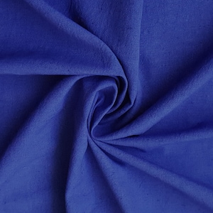 Royal Blue Cotton Linen Fabric By The Yard / Metre, Decorative Linen Fabric, Wholesale Linen Fabric For Curtain, Linen Fabric Apparel