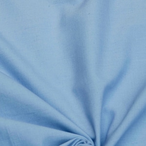 Light Blue Cotton Linen Fabric By The Yard / Metre, Decorative Linen Fabric, Wholesale Linen Fabric For Curtain, Linen Fabric Apparel