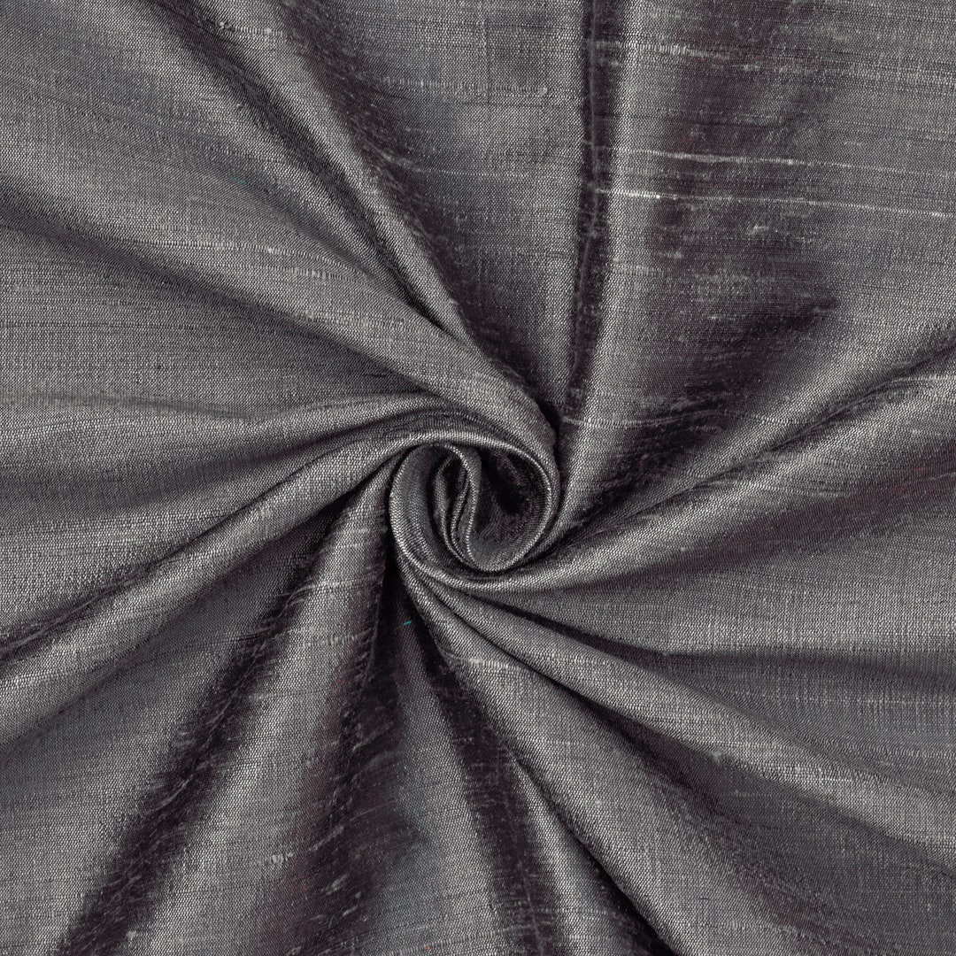 Charcoal Grey Dyed Bella Silk