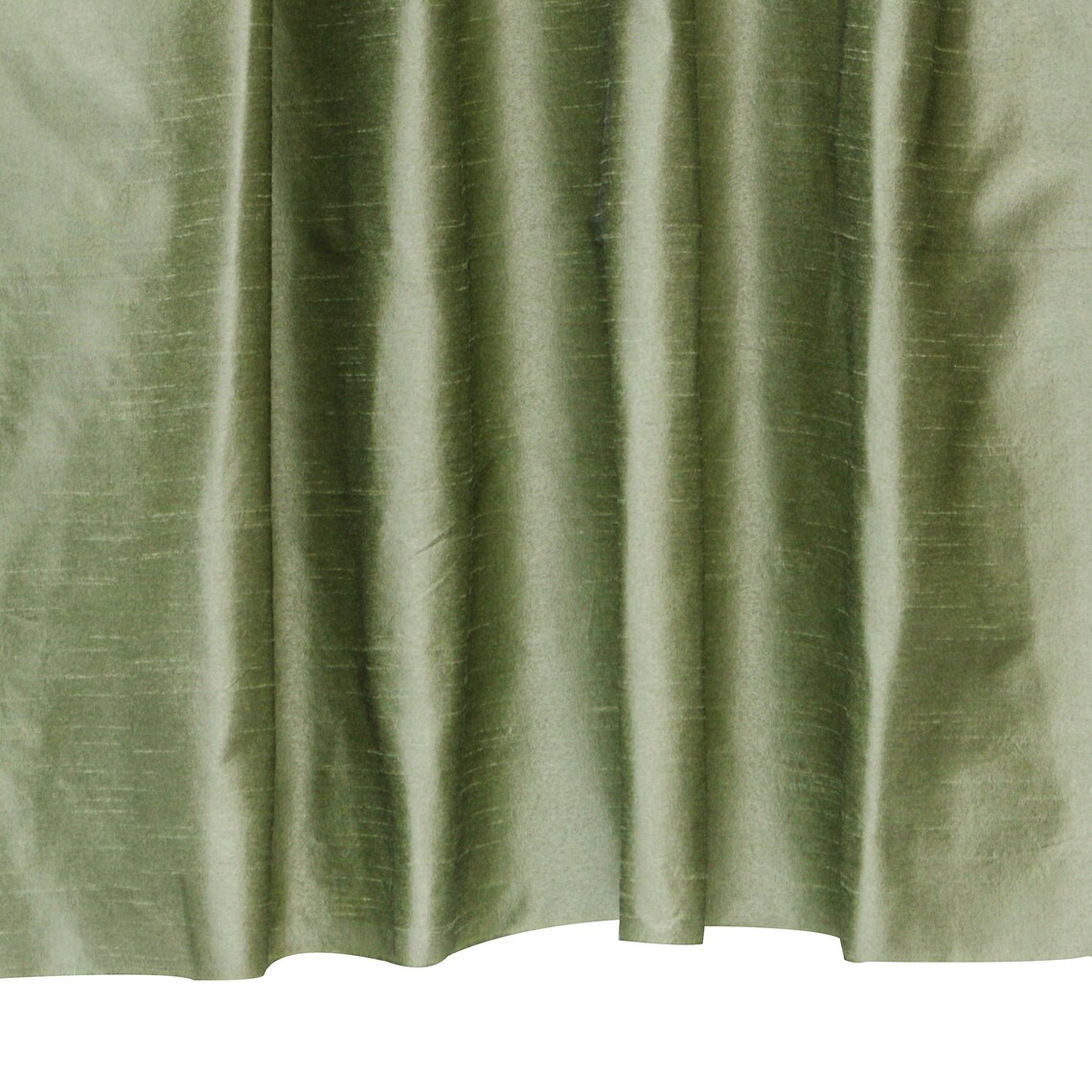 Taupe Green Art Silk Curtain Panels Faux Silk Curtains rod Etsy