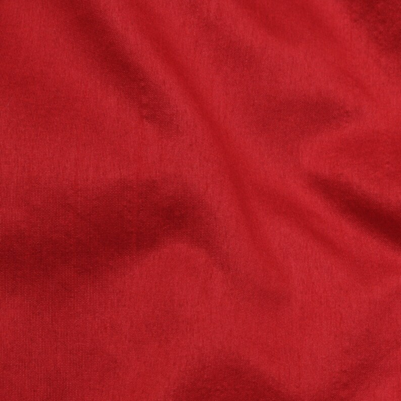 Blood Red Art Silk Fabric By The Yard, Faux Silk Curtain Fabric, Dress Fabric, Wholesale Art Silk Fabric, Slub Faux Silk Fabric image 2