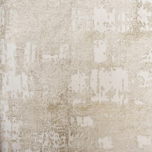 Cream Grudges Foil Printed Fabric By The Yard / Metre, Gold Foil Textured Fabric, Upholstery Velvet Fabric, Fabric For Curtains, Pillows
