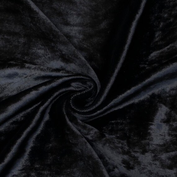 Black Velvet Fabric by the Yard Fashion Velvet Fabric Velvet Etsy