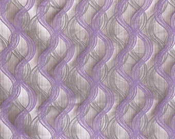 Purple Stripes Fabric By The Yard / Metre, Jacquard Fabric, Upholstery Curtain Fabric, Wholesale Fabric, Swirls Fabric, Purple Stripe Fabric