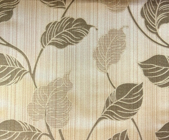 Rust Leaves Fabric By Yard Rust Curtain Fabric Upholstery Fabric Curtain Panels Drapery Fabric Window Treatment Fabric