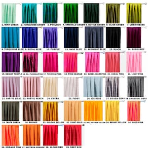 100% Pure Silk Curtains (Rod Pocket,Grommet,Box Pleat,Three Pinch Pleat,Tab Top and Plain Ring Top)**Please Mention Color Name In Order Note
