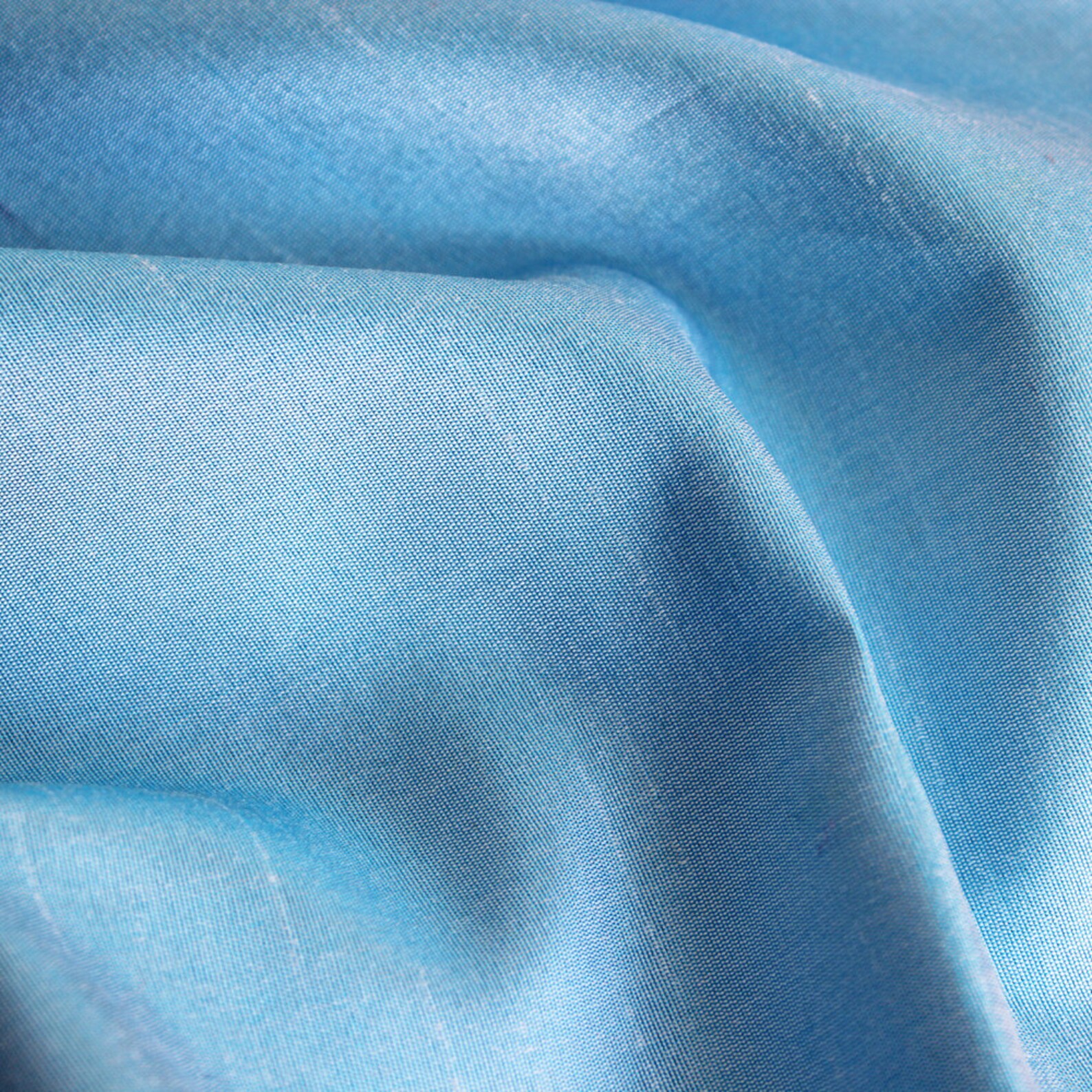 Aqua Blue Art Silk Fabric By The Yard Silk Curtain Fabric Etsy