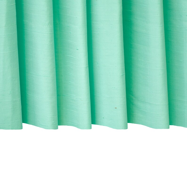 Mint Green Silk Fabric by the Yard Silk Dupioni Fabric Etsy