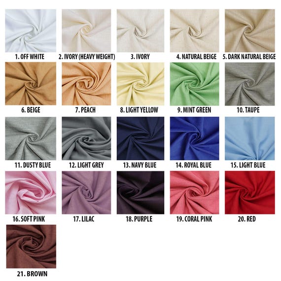 Cotton Linen Fabric By The Yard / Metre, Decorative Linen Fabric, Wholesale  Linen Fabric, Linen Fabric For Curtain, Linen Fabric Apparel