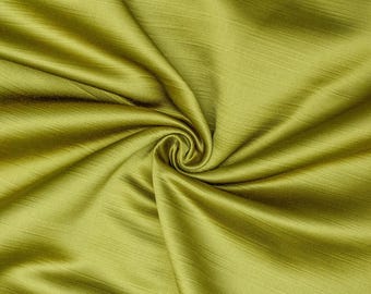 Chartreuse Heavy Satin Fabric By The Yard / Metre, 54 inch Wide Heavy Satin Fabric, Upholstery Satin Fabric, Curtains, Pillowcases, Bedding
