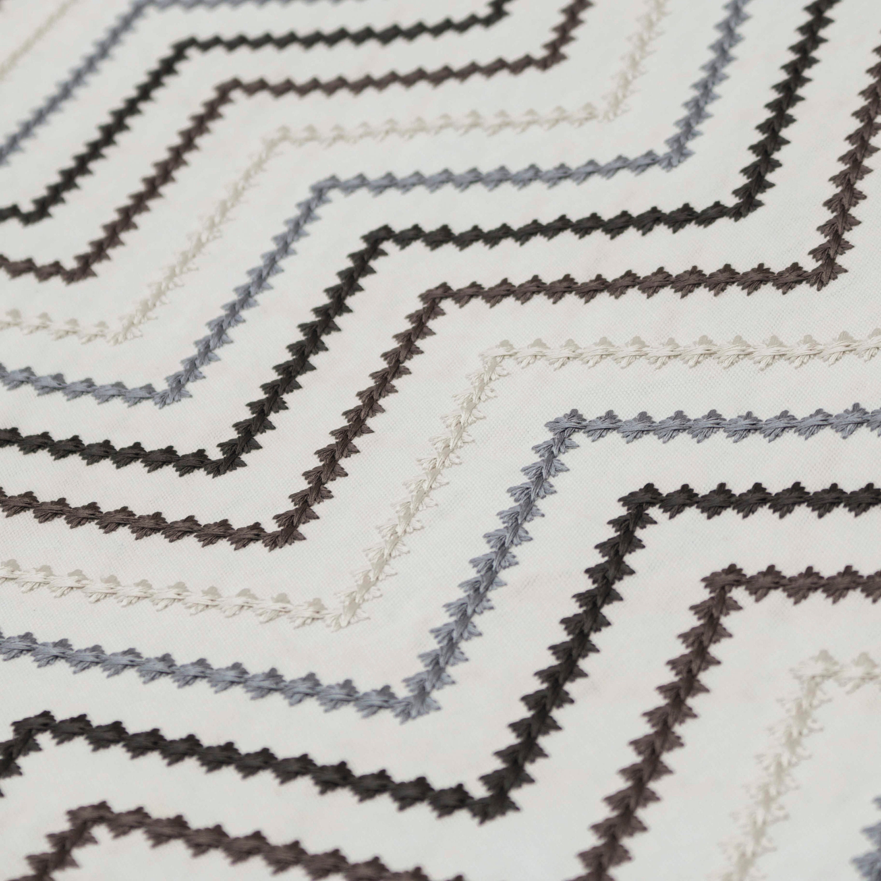 Embroidered Diamonds Fabric By The Yard Cotton Embroidered Etsy