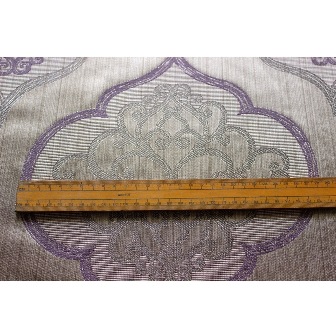 Geometric Lavender Damask Curtain Fabric Upholstery Fabric Etsy