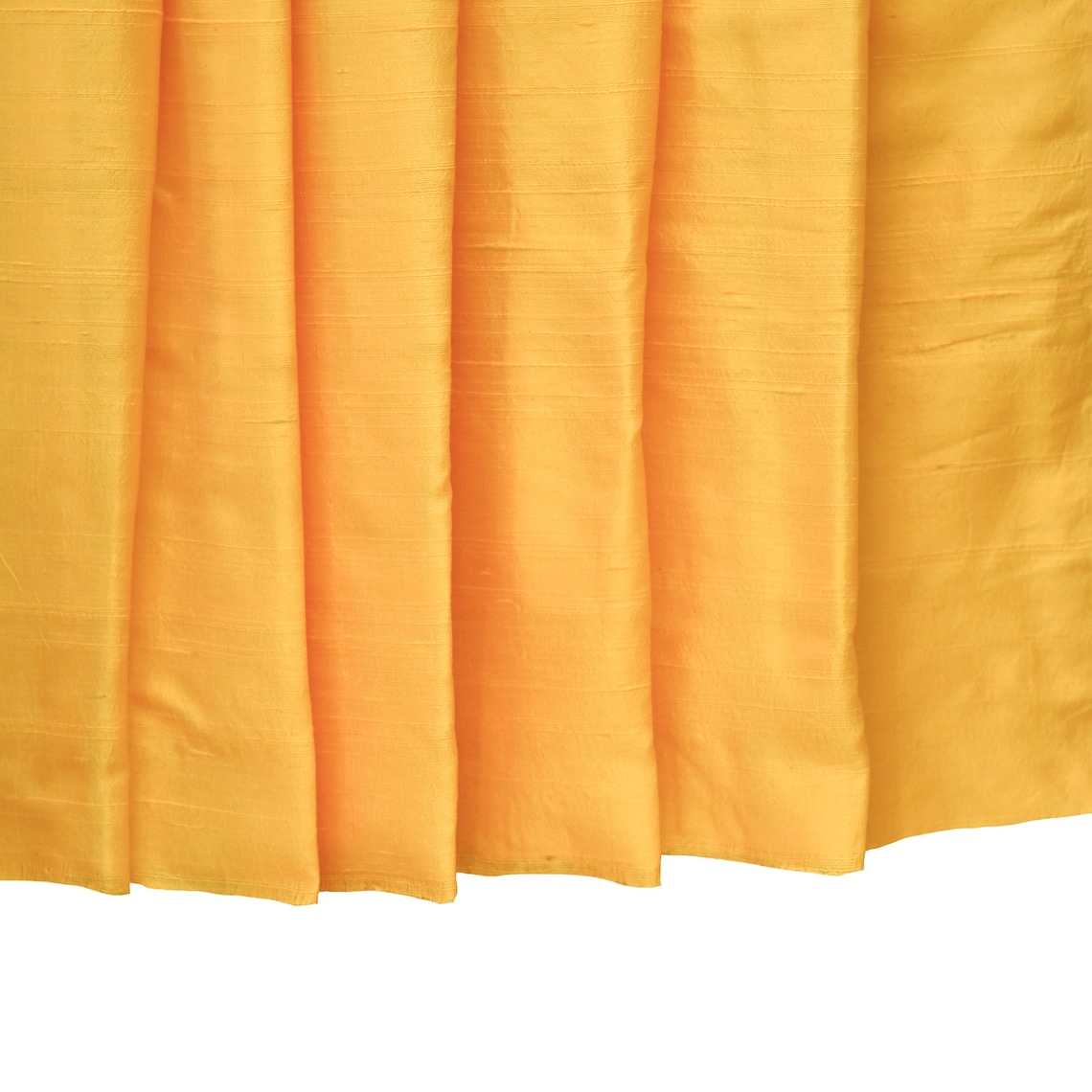 Bright Saffron Yellow Silk Fabric By The Yard Silk Fabric Etsy