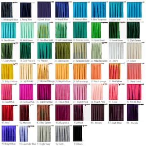 Silk Dupioni Curtains (Rod Pocket,Grommet,Box Pleat,Three Pinch Pleat,Tab Top and Plain Ring Top) **Please Mention Color Name In Order Notes