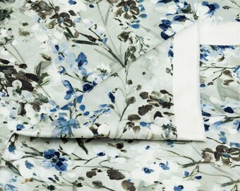 Snow Garden Printed Cotton Fabric By The Yard / Metre, Printed Cotton Fabric, Upholstery Curtain Fabric, Wholesale Fabric, Sofa Upholstery