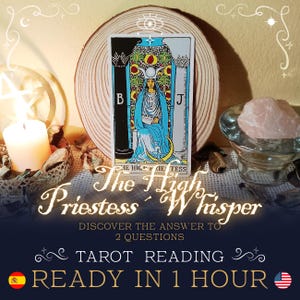 SAME HOUR, Tarot Reading, 2 Questions Tarot Reading, The High Priestess’ Whisper, Brutal Tarot, Custom Consult, No Sugarcoating