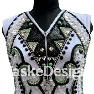 Gilet da Rodo Queen personalizzato Western, Showmanship, Equitazione, Gilet da spettacolo Western Pleasure per equitazione