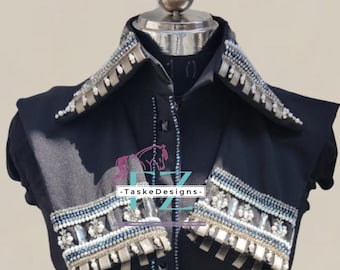Embellished Western Show Shirt for Horse Riding Competitions  Performance Apparel