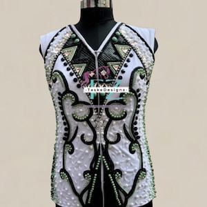 Western Custom Rodo Queeen, Showmanship, Horsemanship , Western Pleasure Show Vest For Riding
