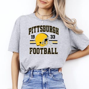 Pittsburgh Football T-Shirt, Pittsburgh Shirt, Gift For Football Fan Shirt, Game Day Shirt, Vintage Style Shirt, Football Fan Gift Tee