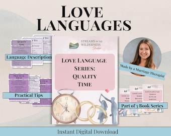 Quality Time Love-taalwerkboek | Relatietool voor stellen | PDF-bestand Intimacy & Connection Building, counseling voor stellen, therapieondersteuning