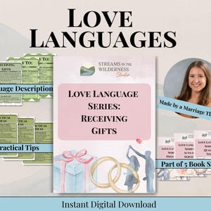 Receiving Gifts Love Language Workbook | Couples Relationship Tool | Intimacy & Connection Building PDF, Couples Counseling, Therapy Support