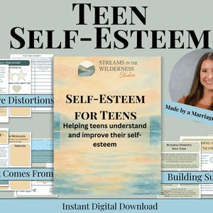 Teen Self-Esteem Workbook – Guided Journal for Teens with CBT & Attachment Tools, Understand and Improve Self-Esteem, Created by Therapist