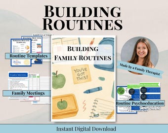 Family Routines & Time Management Workbook | Back-to-School Planner for Kids and Parents | Healthy Habits, Schedules, Charts and Check-ins