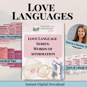 Words of Affirmation Love Language Workbook, Couples Relationship Tool, Intimacy Connection Building PDF, Couples Counseling Therapy Support