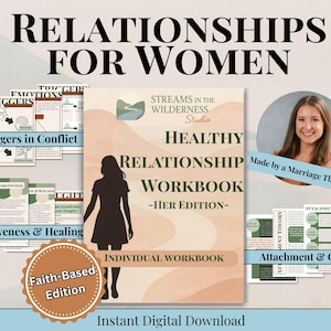 Faith-Based Couples Workbook for Women | Christian Marriage and Relationship Guide | Emotional & Spiritual Intimacy, with CBT and EFT tools